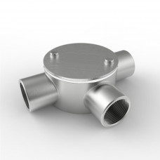 Stainless Steel Conduit Box - T (Tee) Box (3-way) 25mm